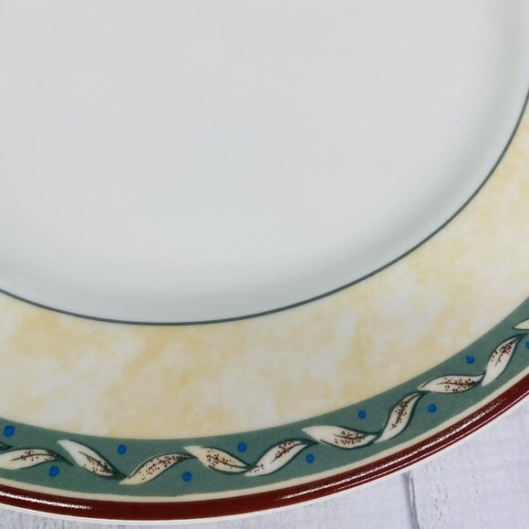 PTS international Interiors PROVENCE Fruit Leaves Porcelain Chop Plate Platter - Picture 10 of 13